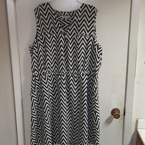 Speed Control Cheveron print dress.